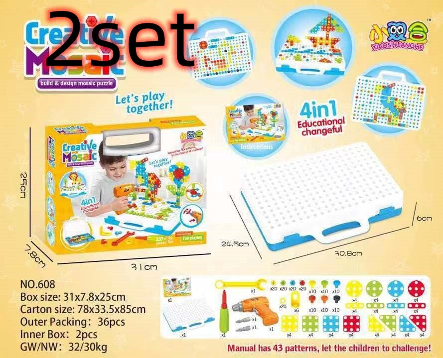 Creative Building Kits - Educational Set of Puzzles