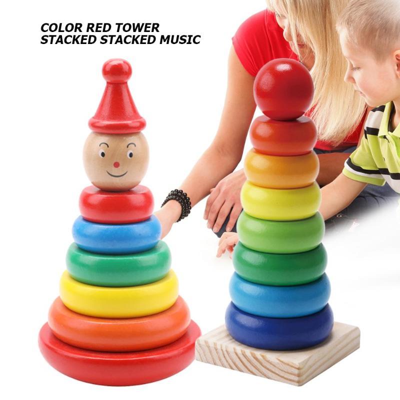 Fantastic Rainbow Tower Excellent For Child's Early Education