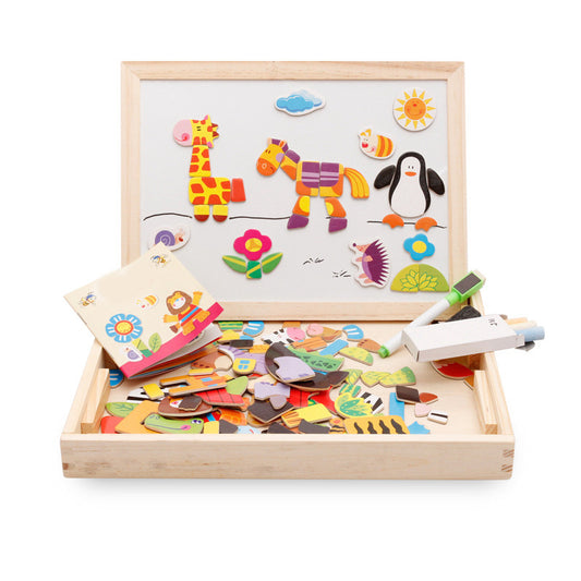 Fantastic Multifunctional Magnetic Kids Puzzle With The Drawing Board