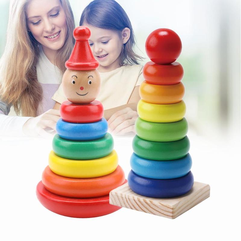 Fantastic Rainbow Tower Excellent For Child's Early Education