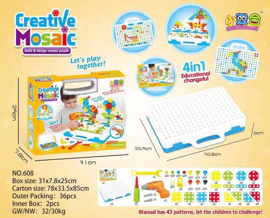 Creative Building Kits - Educational Set of Puzzles